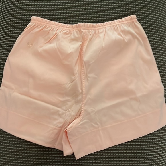 NWT Lululemon Cotton-Blend Poplin High-Rise Short 4" size small Peach Bellini - Picture 6 of 8